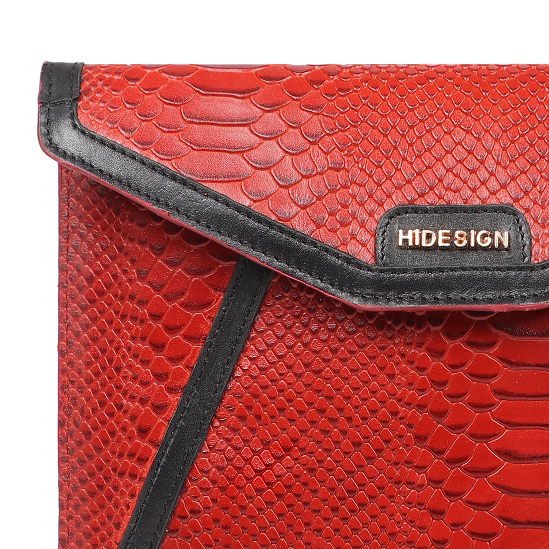 Bogota W2 Red Leather Clutch Wallet - Image 5