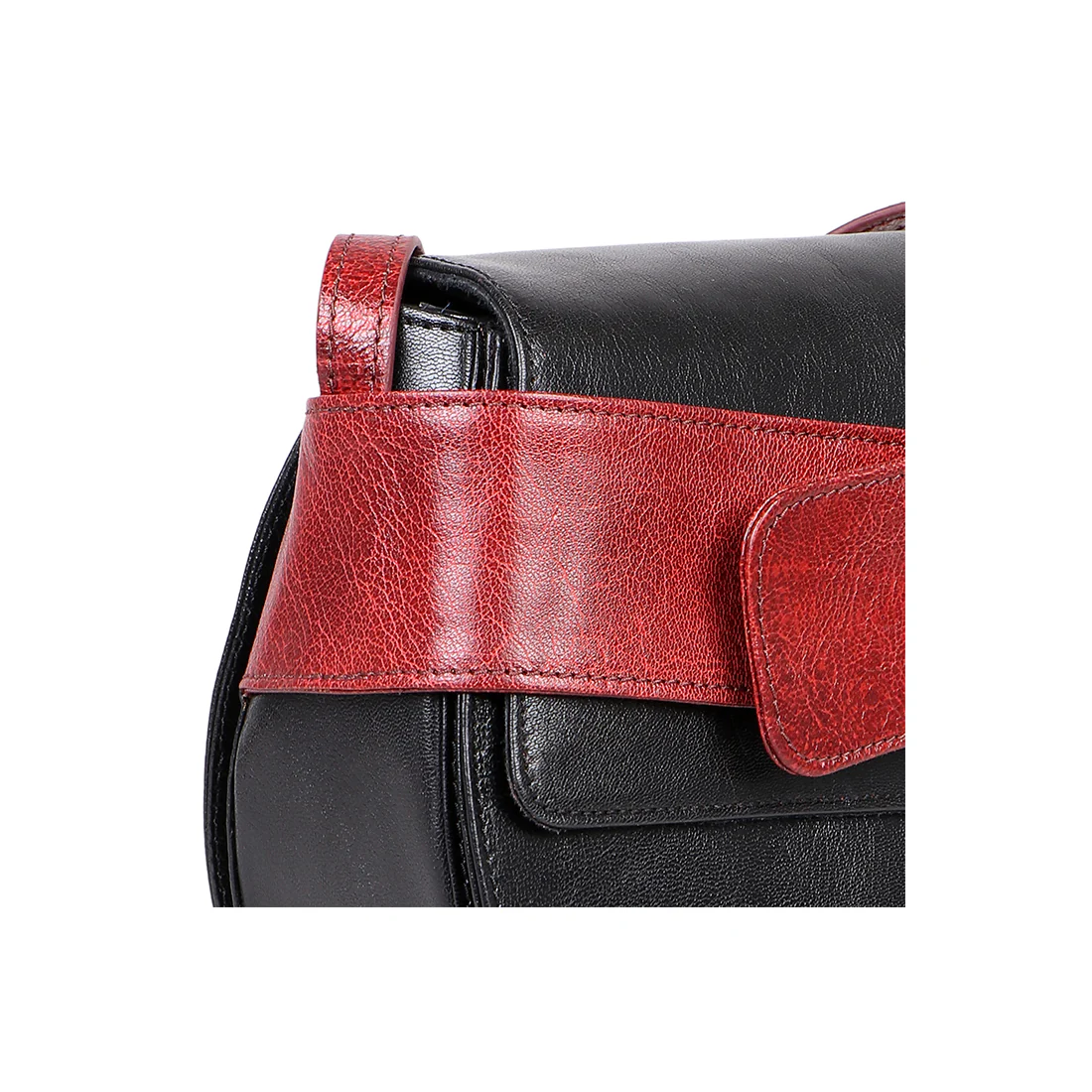 Boleyn 01 Black Leather Sling Bag - Image 6