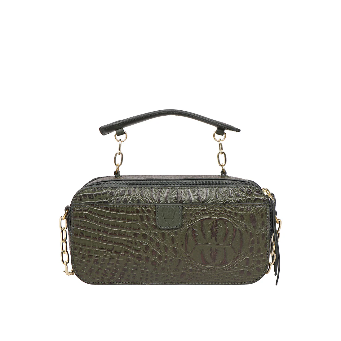 Bolivar 01 Green Leather Sling Bag - Image 4
