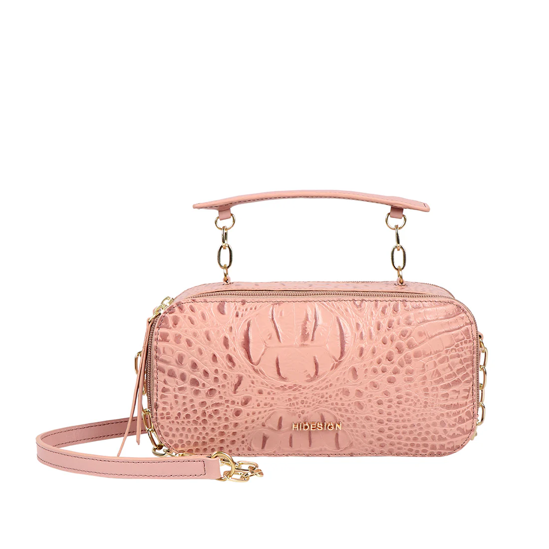 Bolivar 01 Pink Leather Sling Bag - Image 2