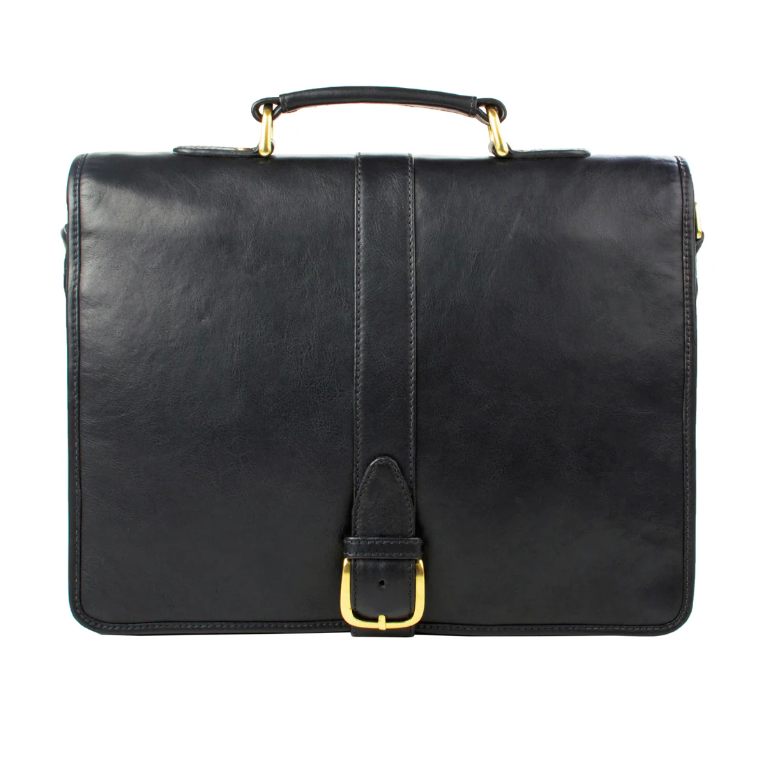 Bolton Black Leather Briefcase