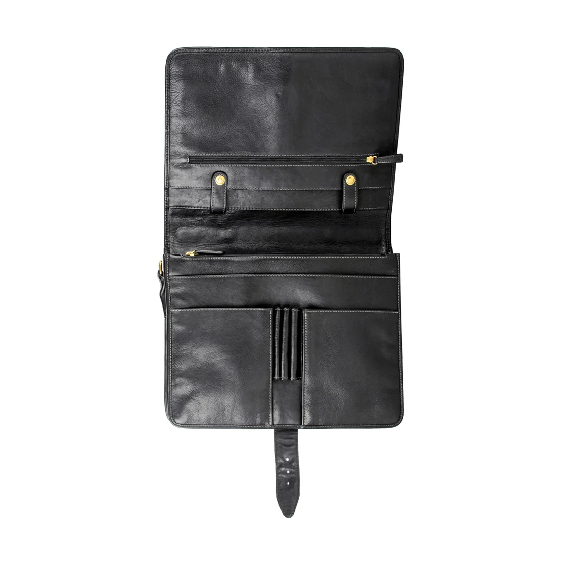 Bolton Black Leather Briefcase - Image 5