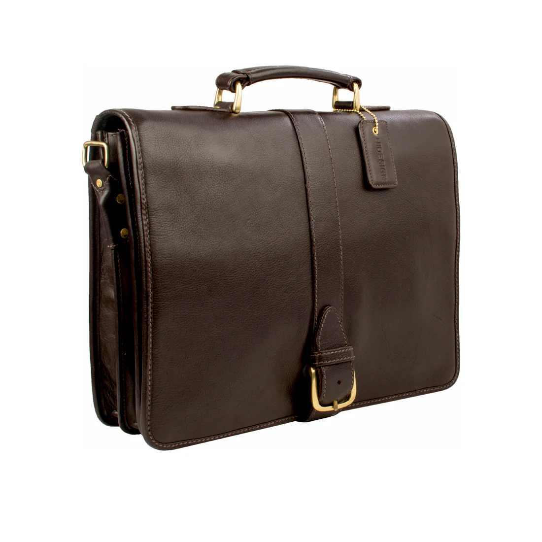 Bolton Brown Leather Briefcase - Image 3