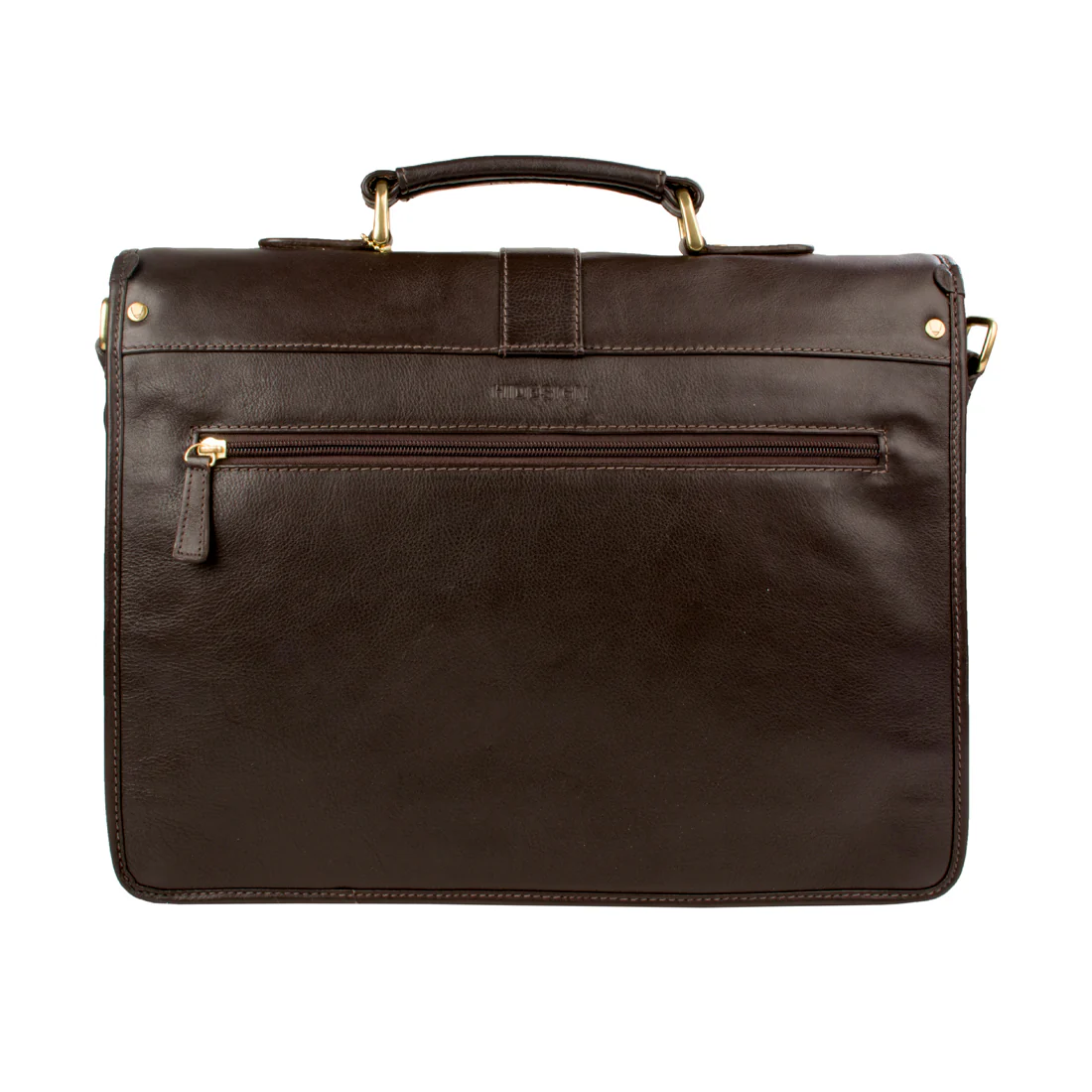 Bolton Brown Leather Briefcase - Image 4