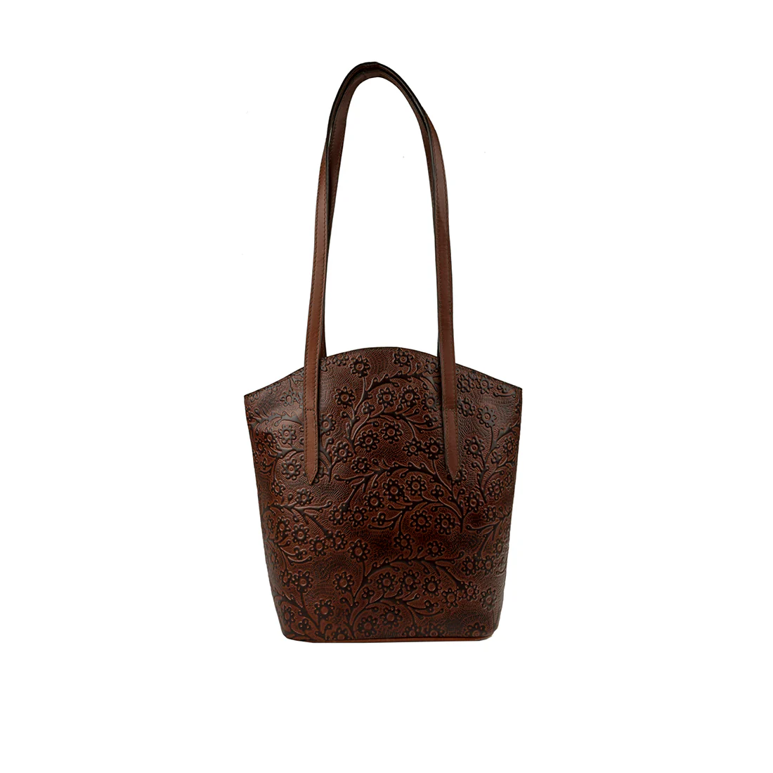 Bonn Brown Leather Tote Bag - Image 3