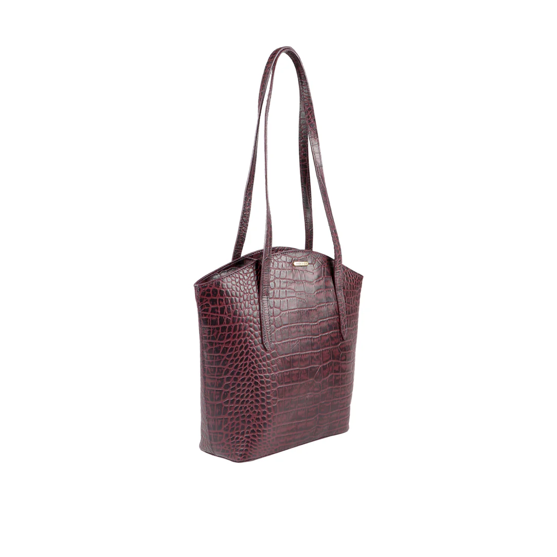 Bonn Purple Leather Tote Bag - Image 2