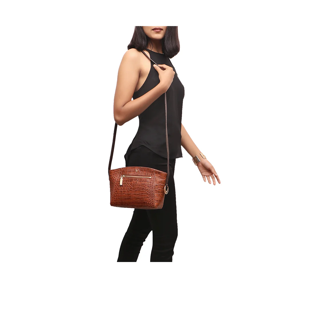 Bonnie 02 Tan Leather Sling Bag - Image 2