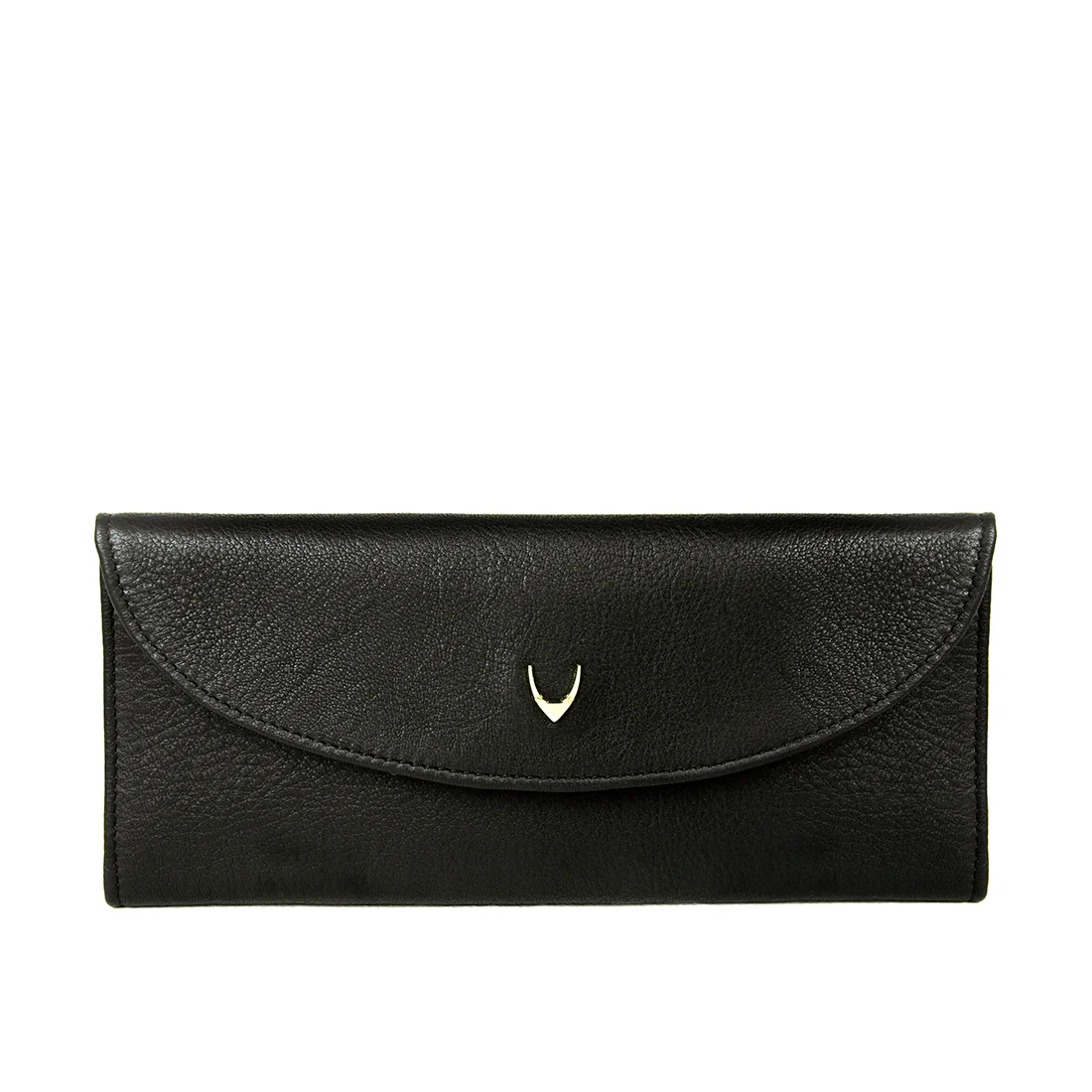 Bordeaux Black Leather Trifold Wallet