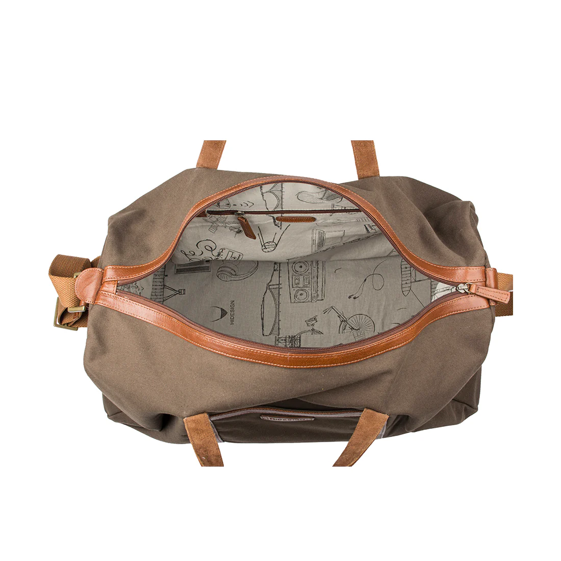 Borjigin 03 Green Leather Duffle Bag - Image 4