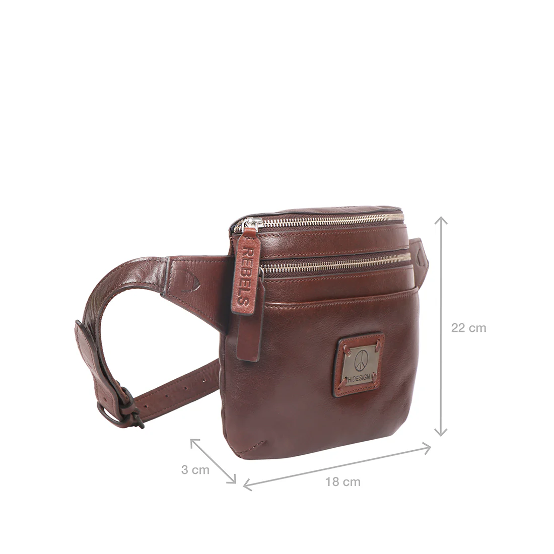 Bose 01 Brown Leather  Belt Bag - Image 2