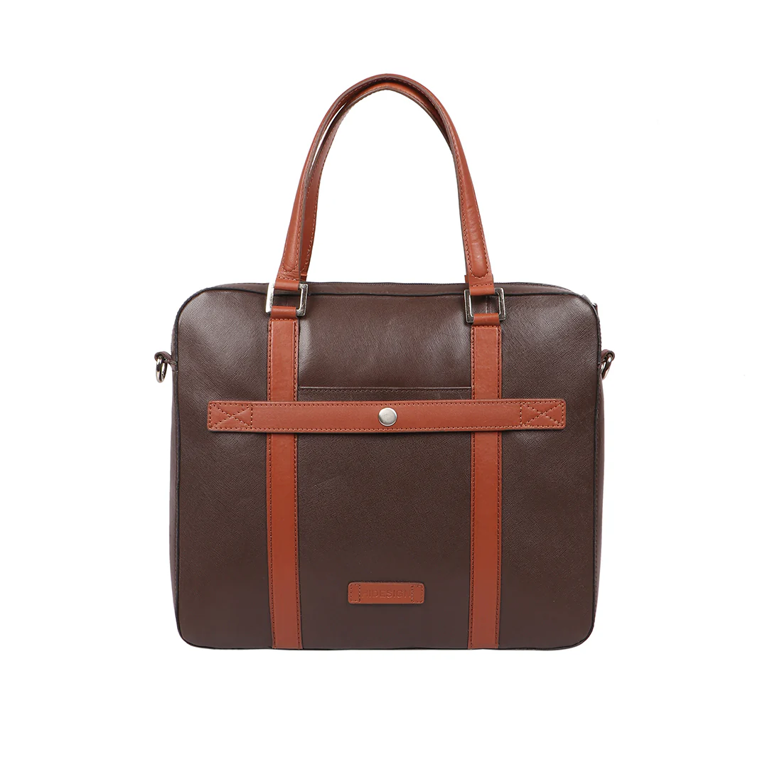 Boston 01 Brown Leather Briefcase - Image 6