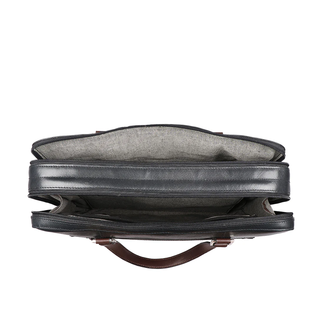 Boston 02 Blue Leather Briefcase - Image 5