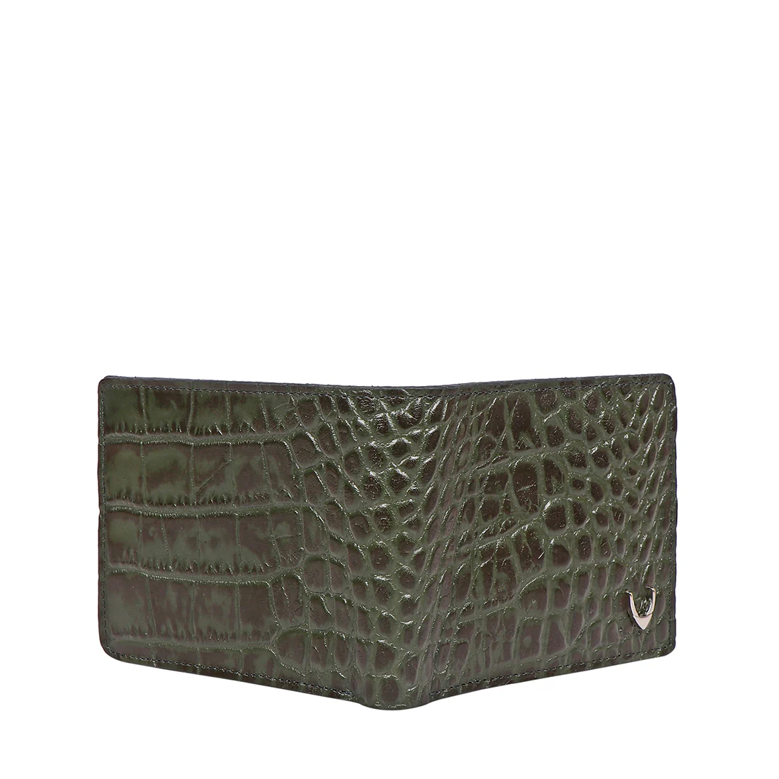 Boston W1 Green Leather Bi-Fold Wallet - Image 6