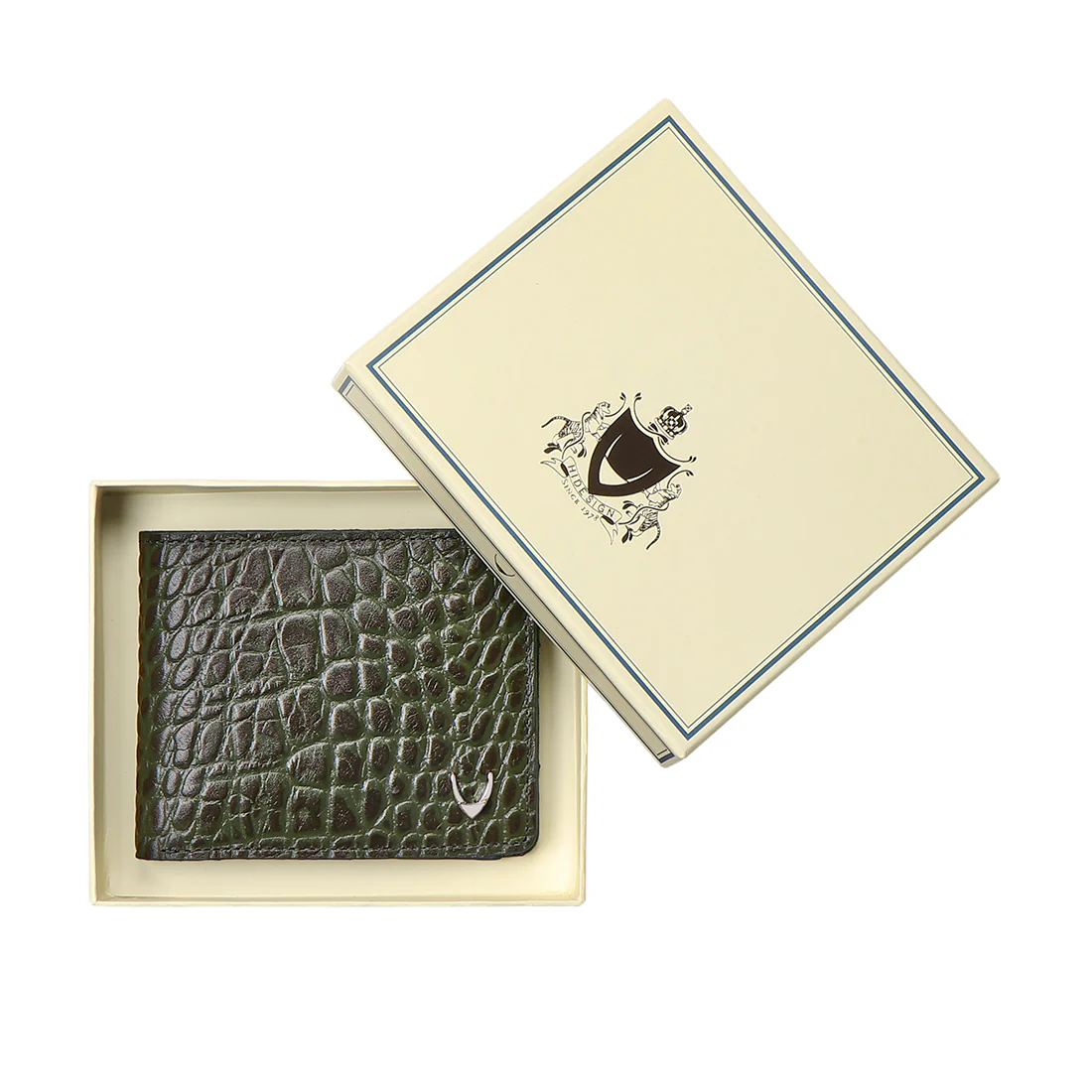 Boston W1 Green Leather Bi-Fold Wallet - Image 9