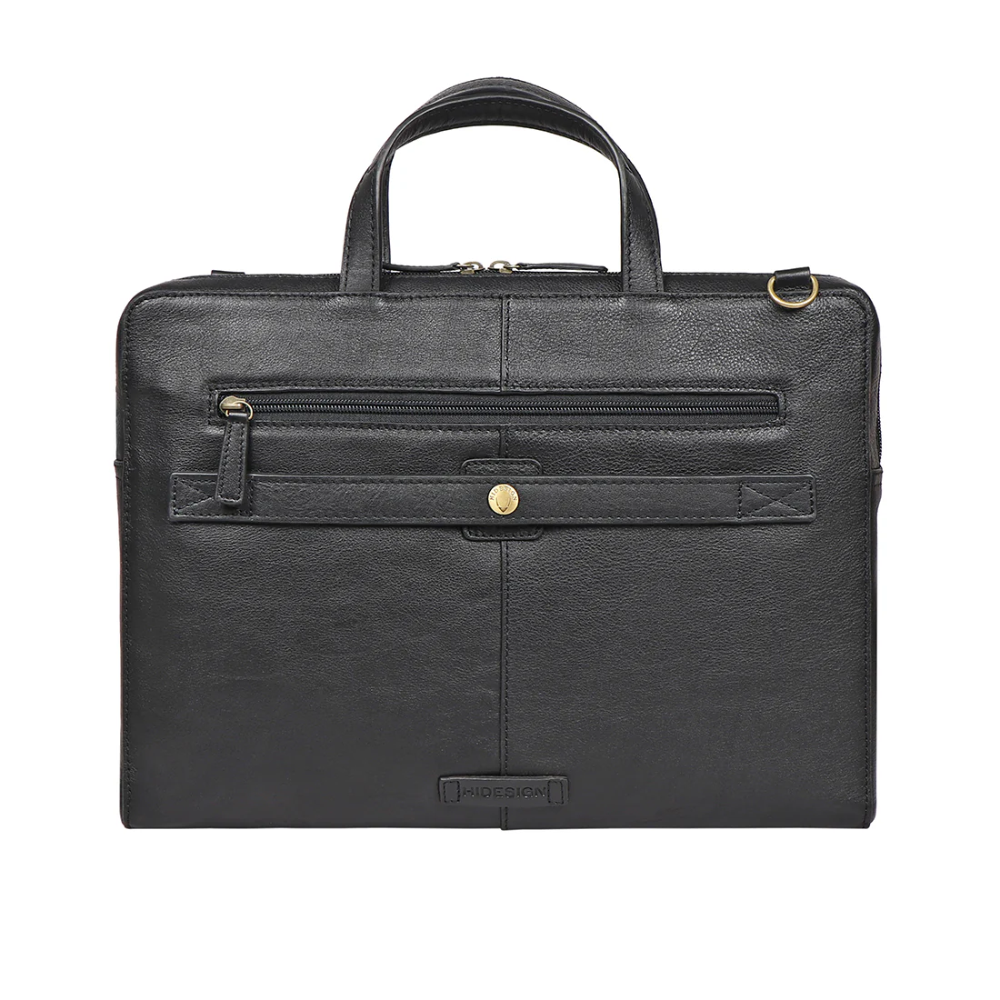 Boulder 01 Black Leather Briefcase - Image 3