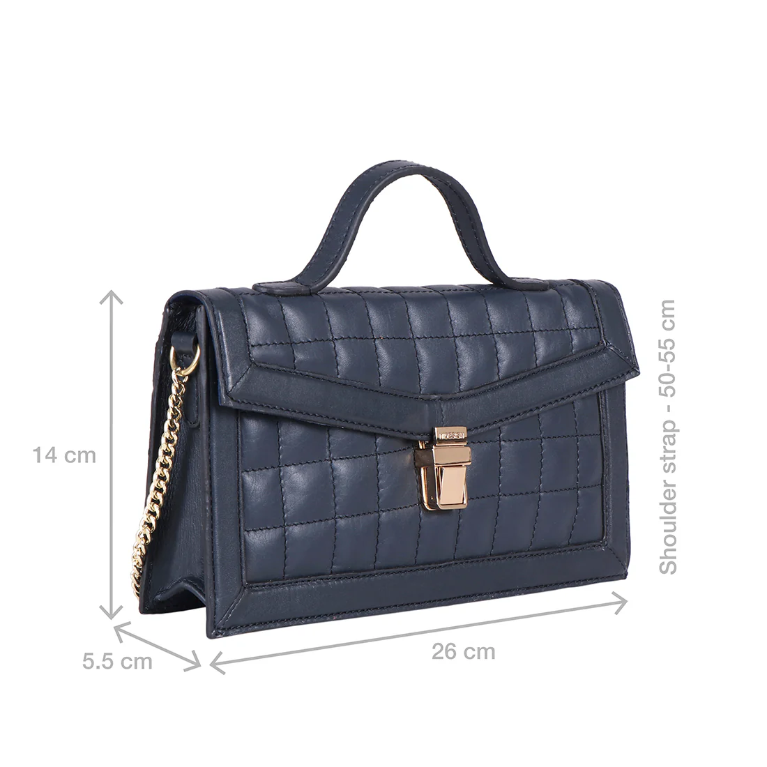 Boulevard 04 Sb Blue Leather Sling Bag - Image 2