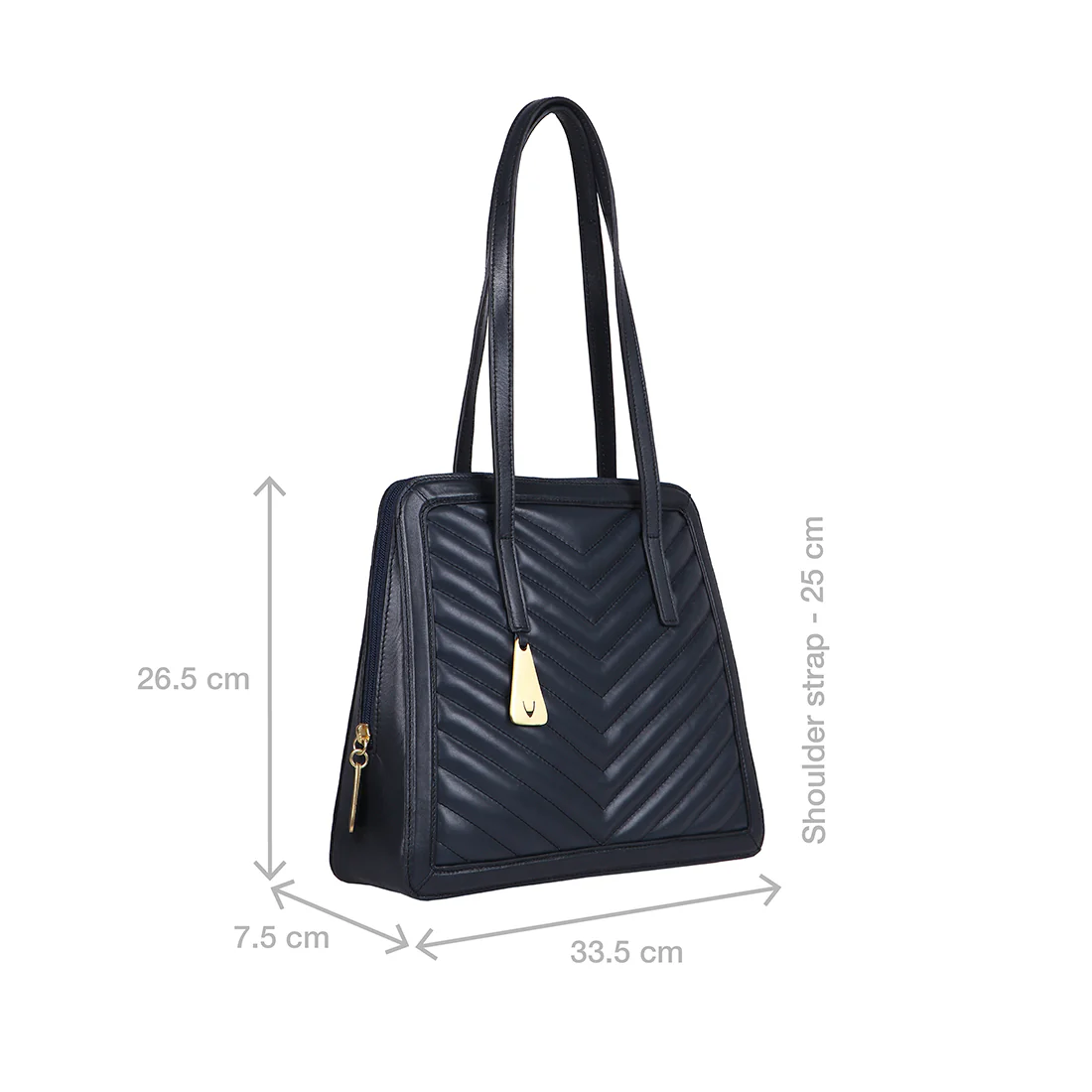 Boulevard 05 Sb Blue Leather Tote Bag - Image 3