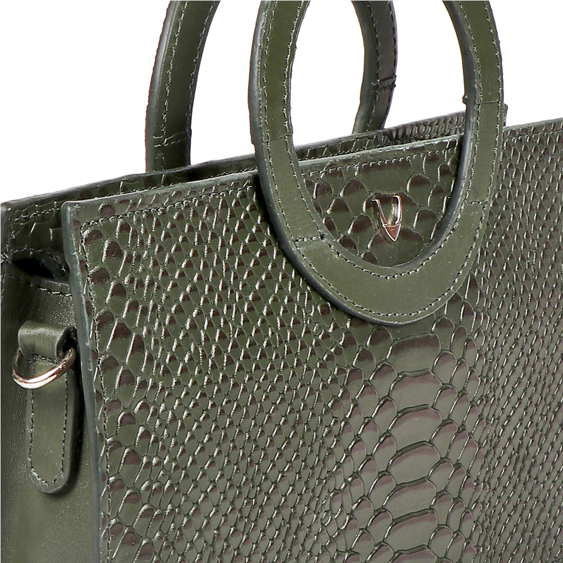 Brazilia 01 Green Leather Sling Bag - Image 5