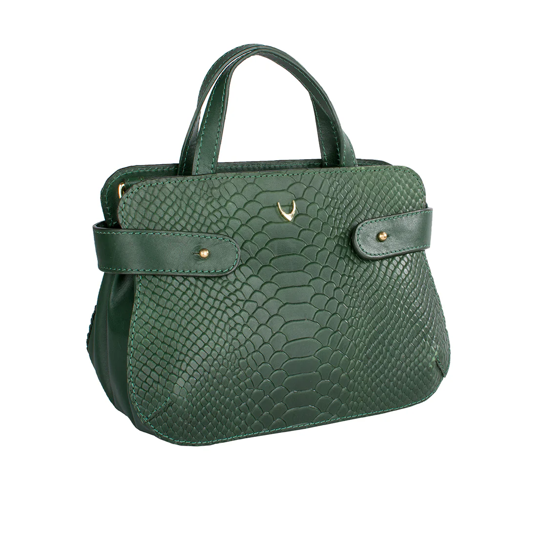 Brigitte 02 Green Leather Satchel - Image 2