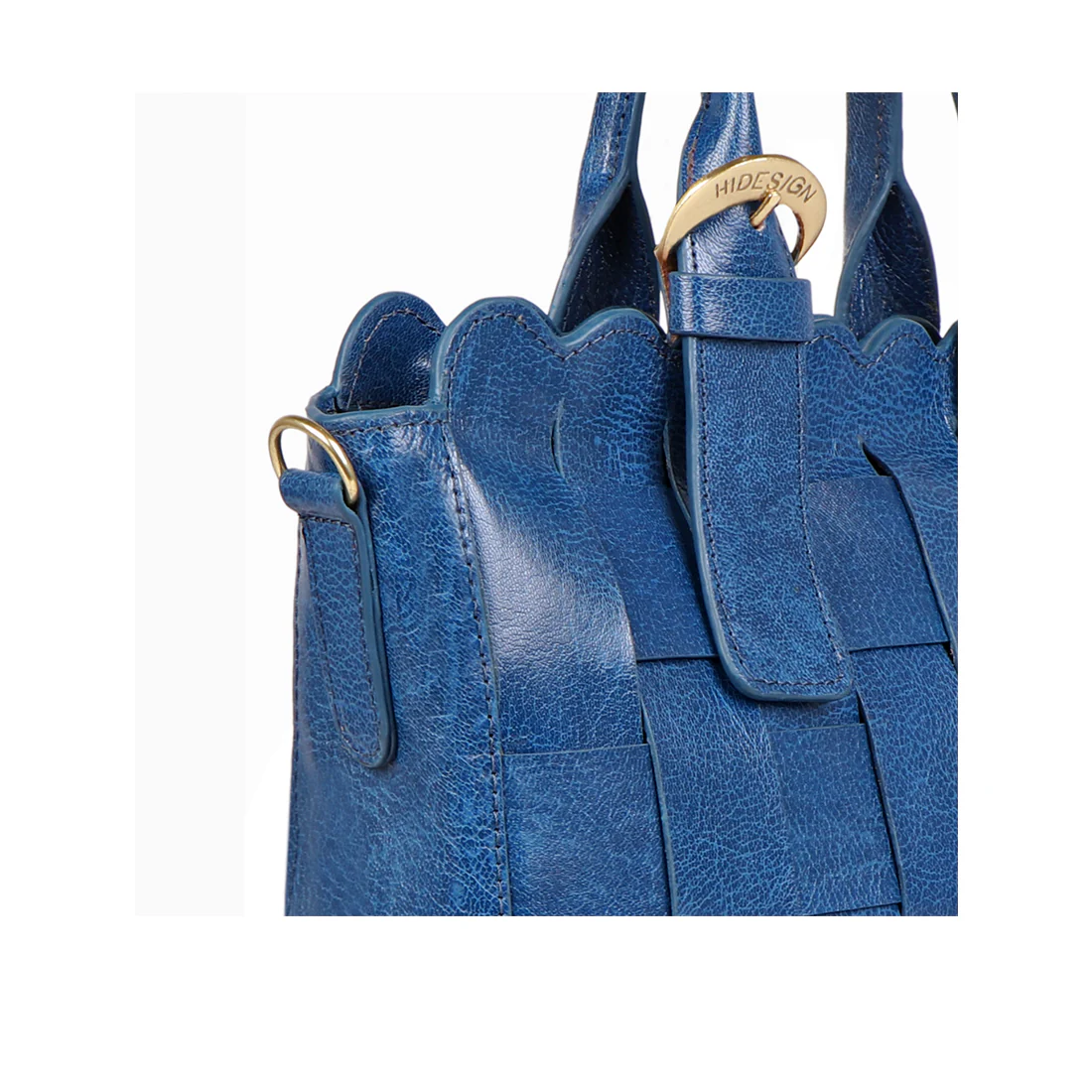 Buffy 01 Blue Leather Satchel - Image 5