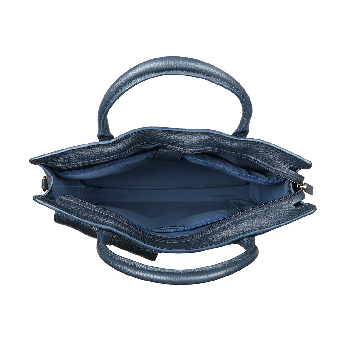 Burbank Blue Leather  Briefcase - Image 4