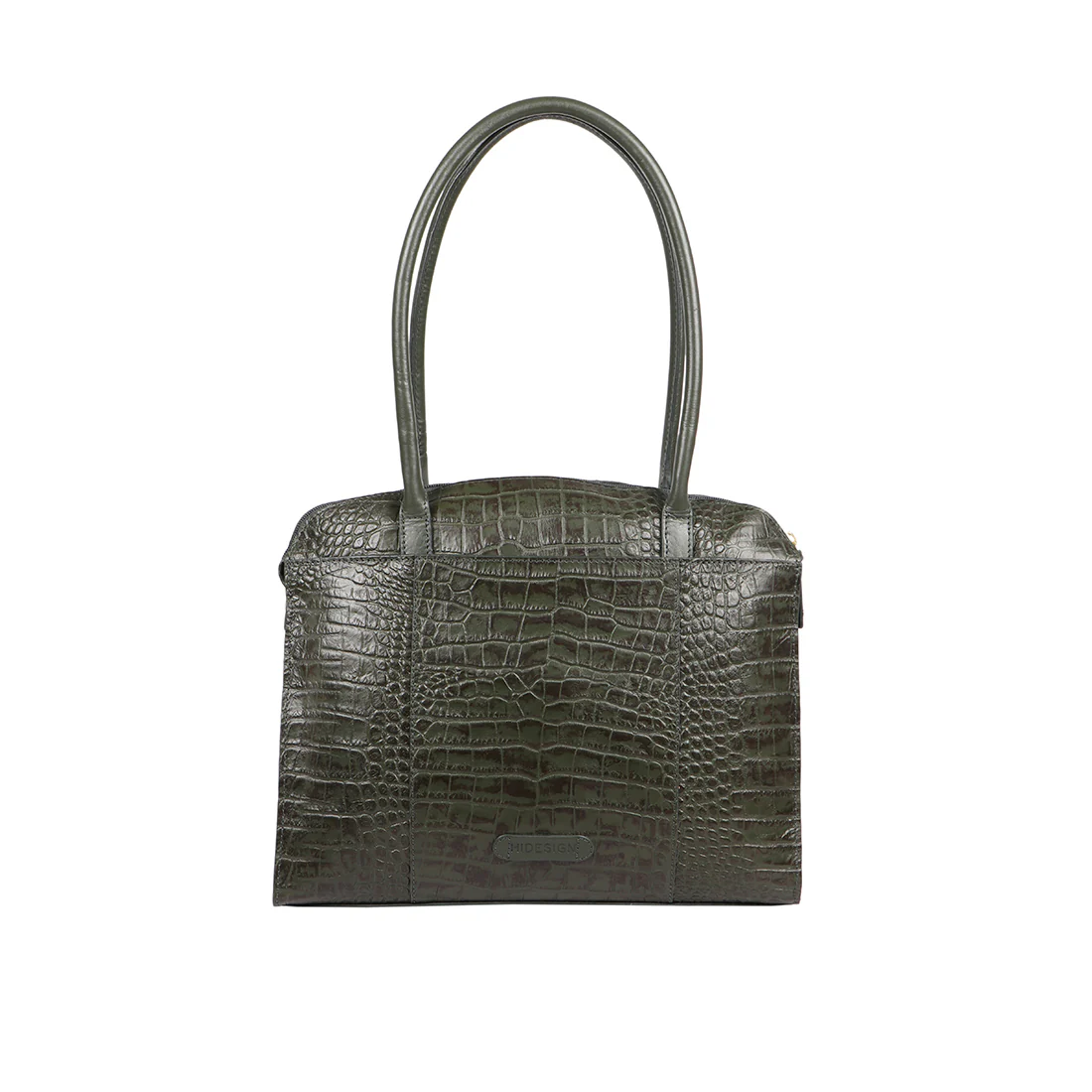 Calama 01 Green Leather Tote Bag