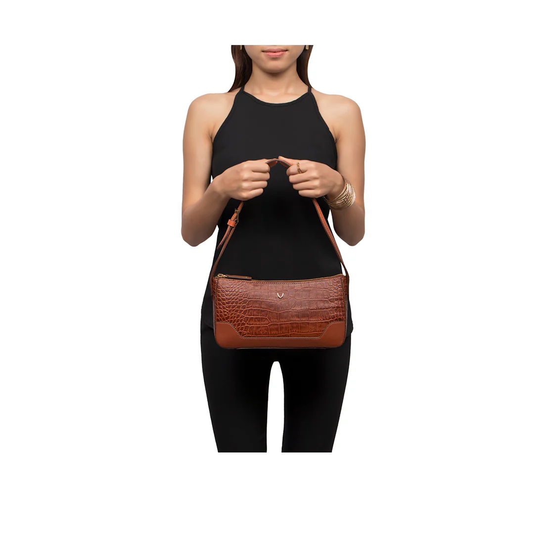 Cali 01 Tan Leather Baguette