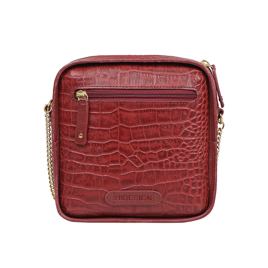 Cali 02 Red Leather Sling Bag - Image 4