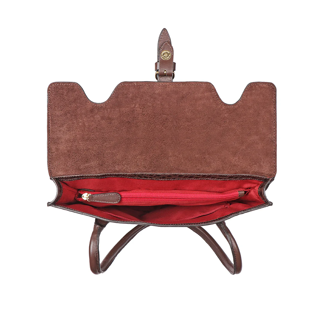 Cali 03 Brown Leather Tote Bag - Image 6