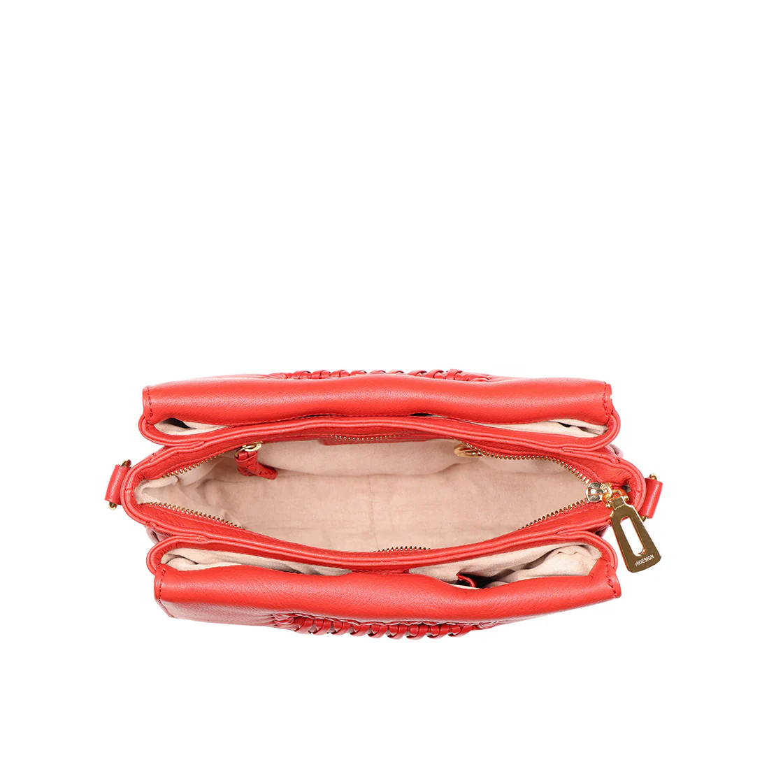 Callas 05 Red Leather Shoulder Bag - Image 5