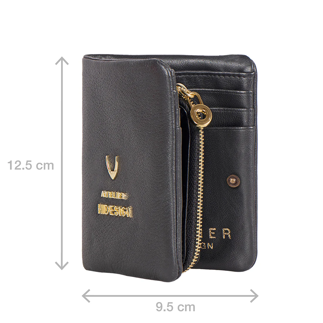 Callas W3 Black Leather Bi-Fold Wallet - Image 6