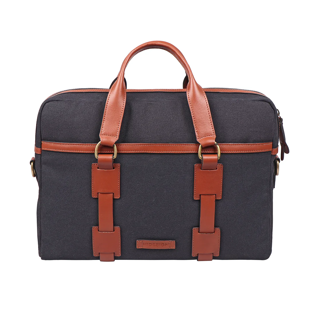 Cameron 1 Blue Canvas Shoulder Bag - Image 6
