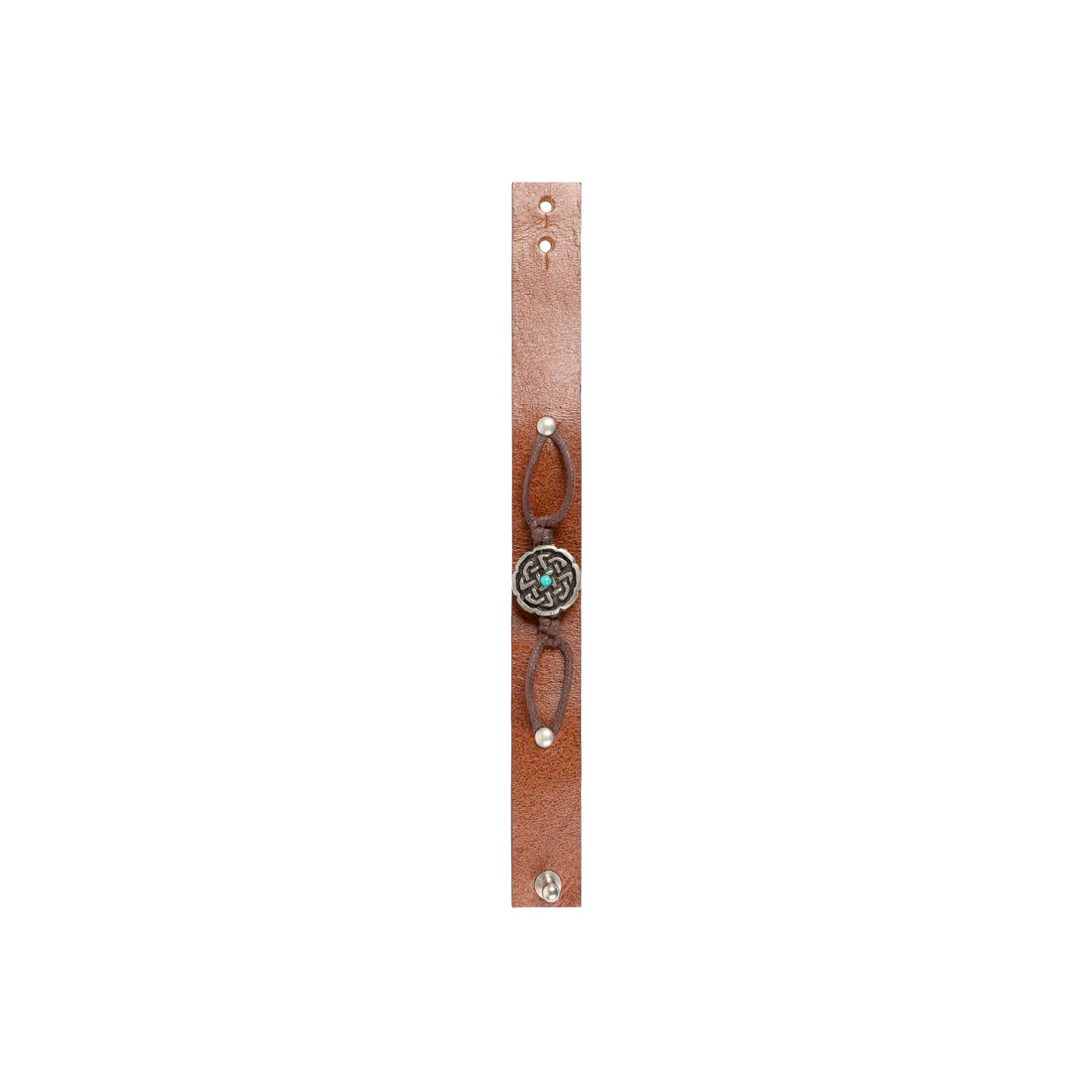 Carlin Brown Leather Bracelet - Image 3