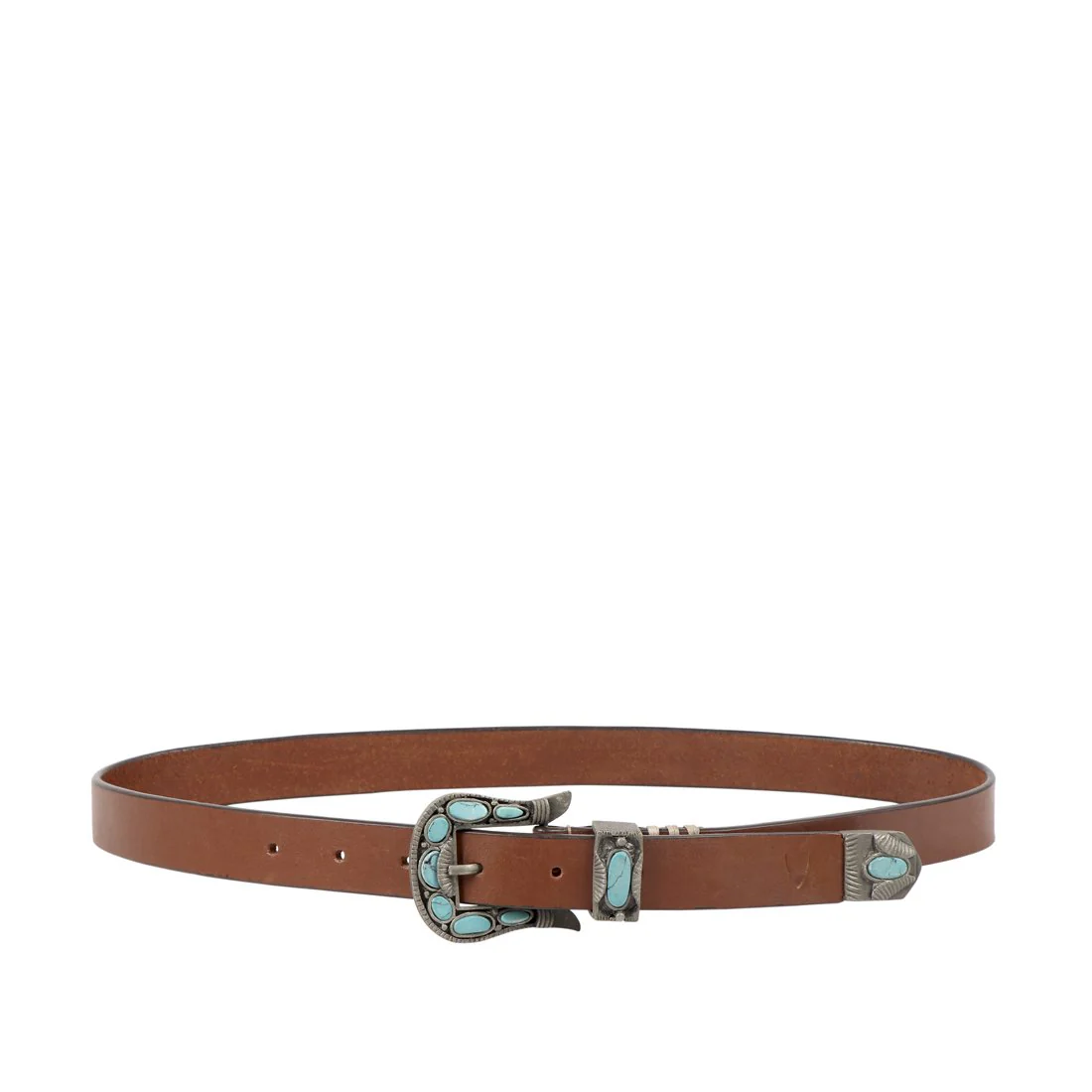 Carlin Women's Tan Non Reversible Leather Belt - Image 4