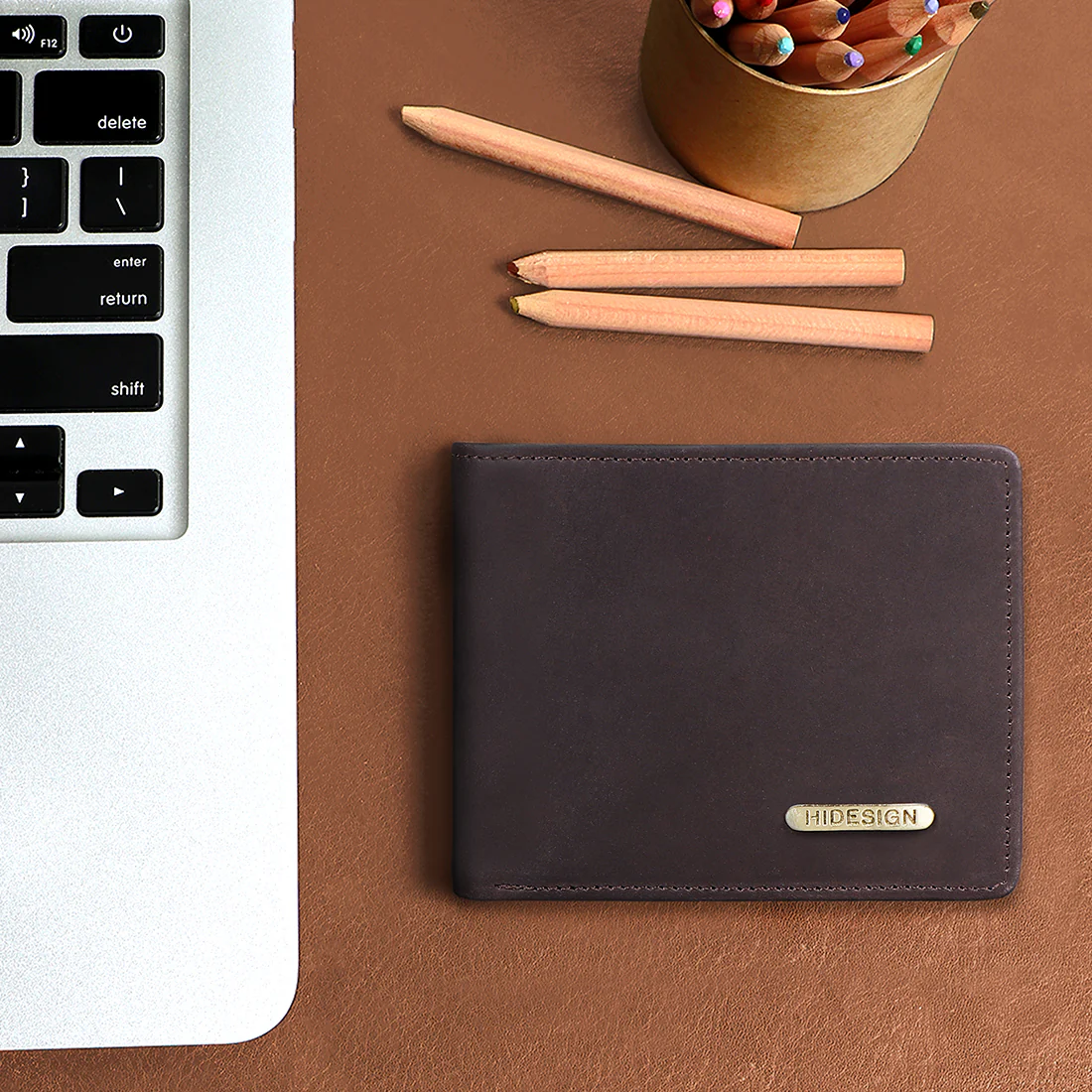 Carlos-W01 Sb Brown Leather Bi-Fold Wallet