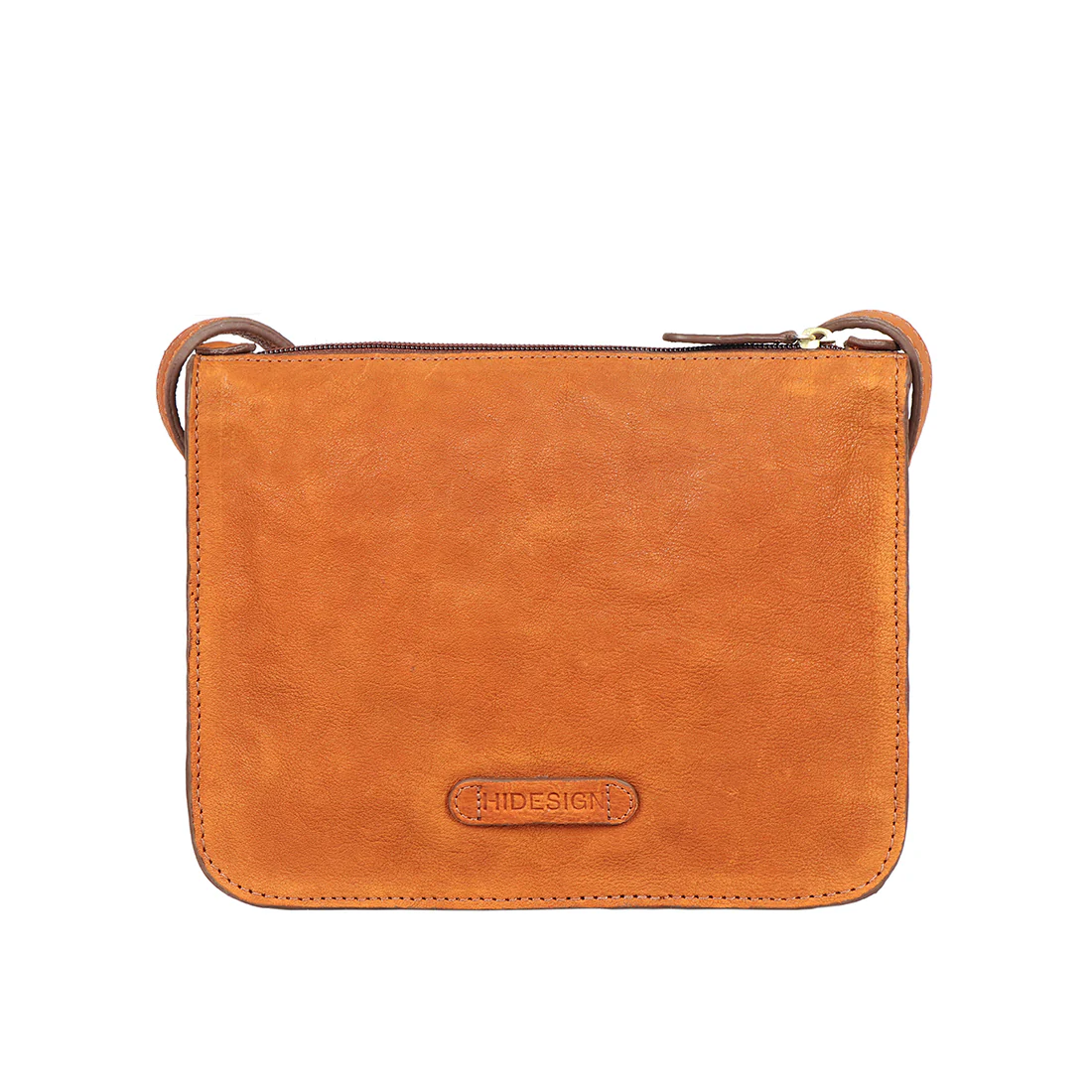 Carmel 01 Orange Leather Sling Bag - Image 4