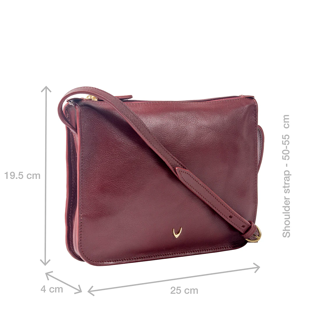 Carmel 01 Red Leather Sling Bag - Image 3