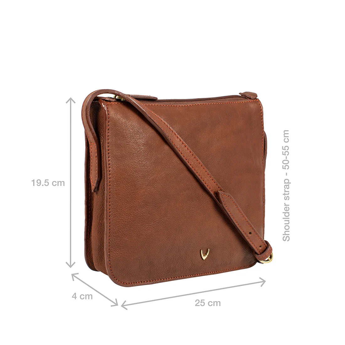 Carmel 01 Tan Leather Sling Bag - Image 3