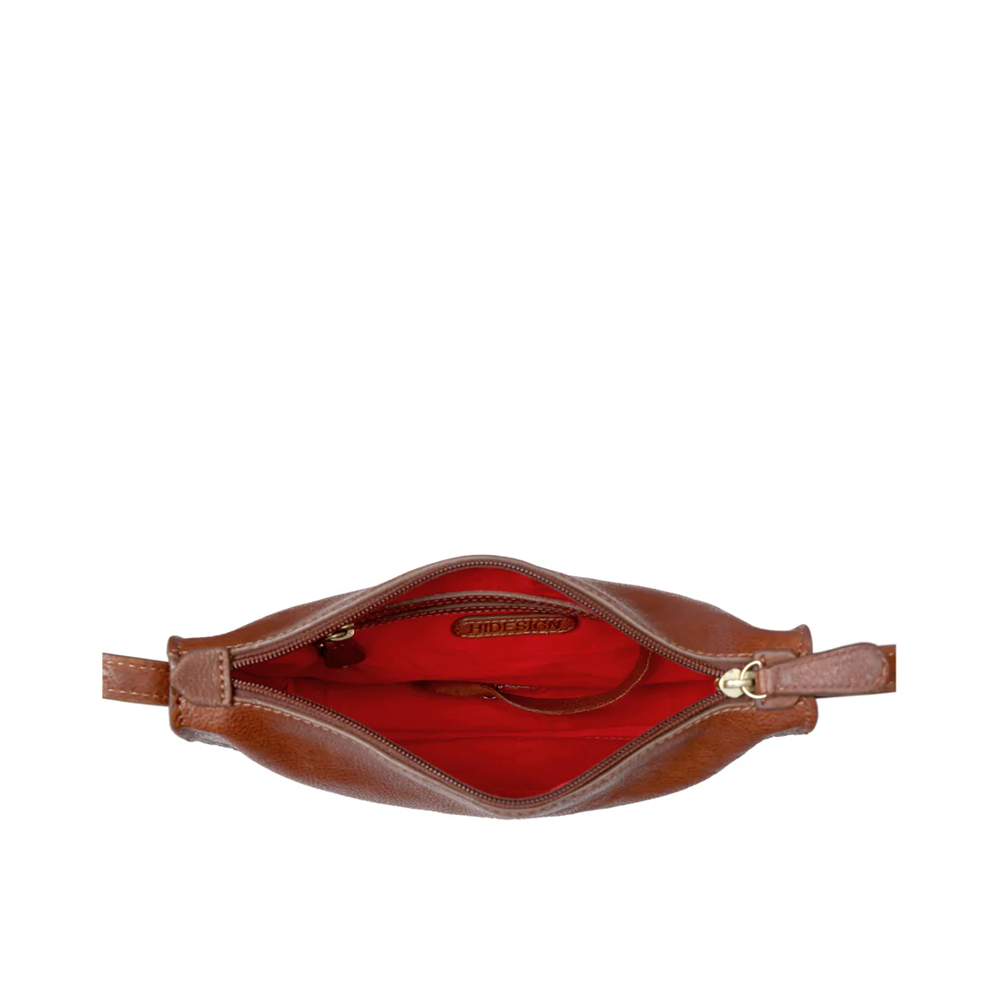 Carmel 01 Tan Leather Sling Bag - Image 5