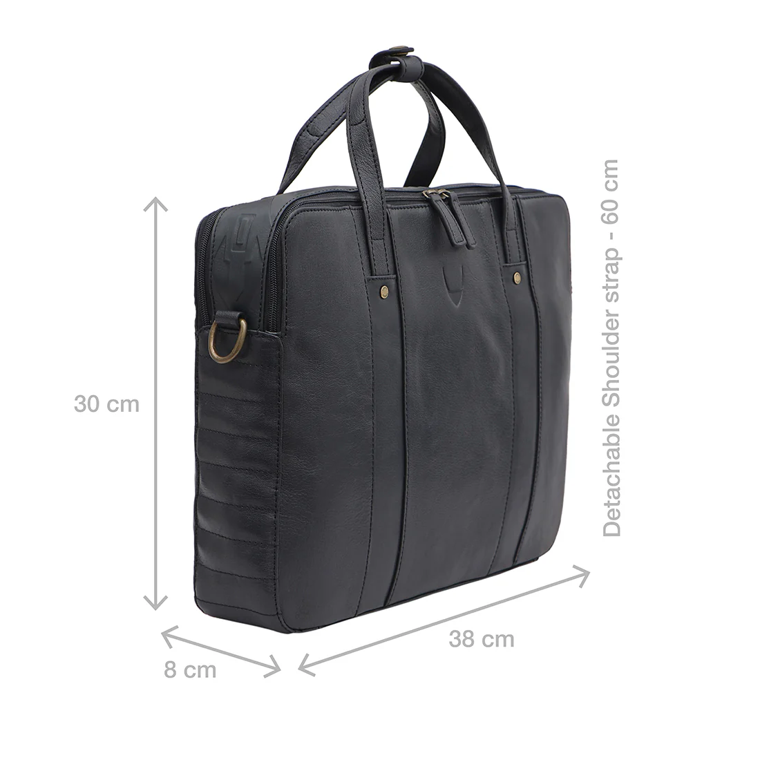 Carnaby 03 Blue Leather  Briefcase - Image 3