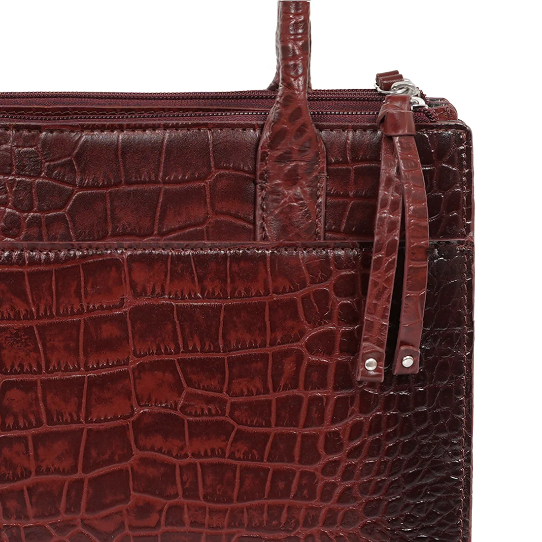 Casino 02 Red Leather Tote Bag - Image 5