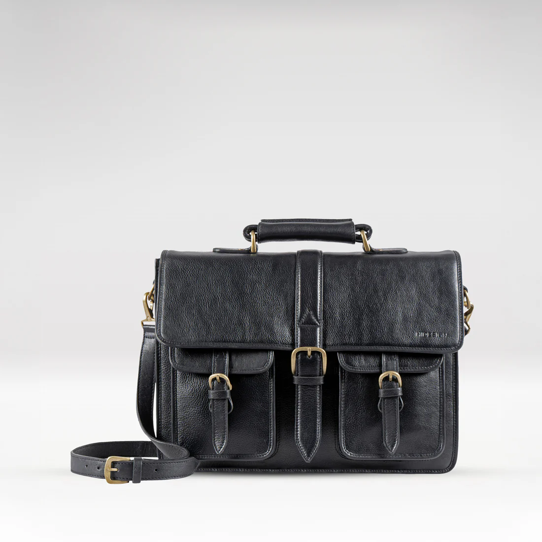 Castello Black Leather  Briefcase
