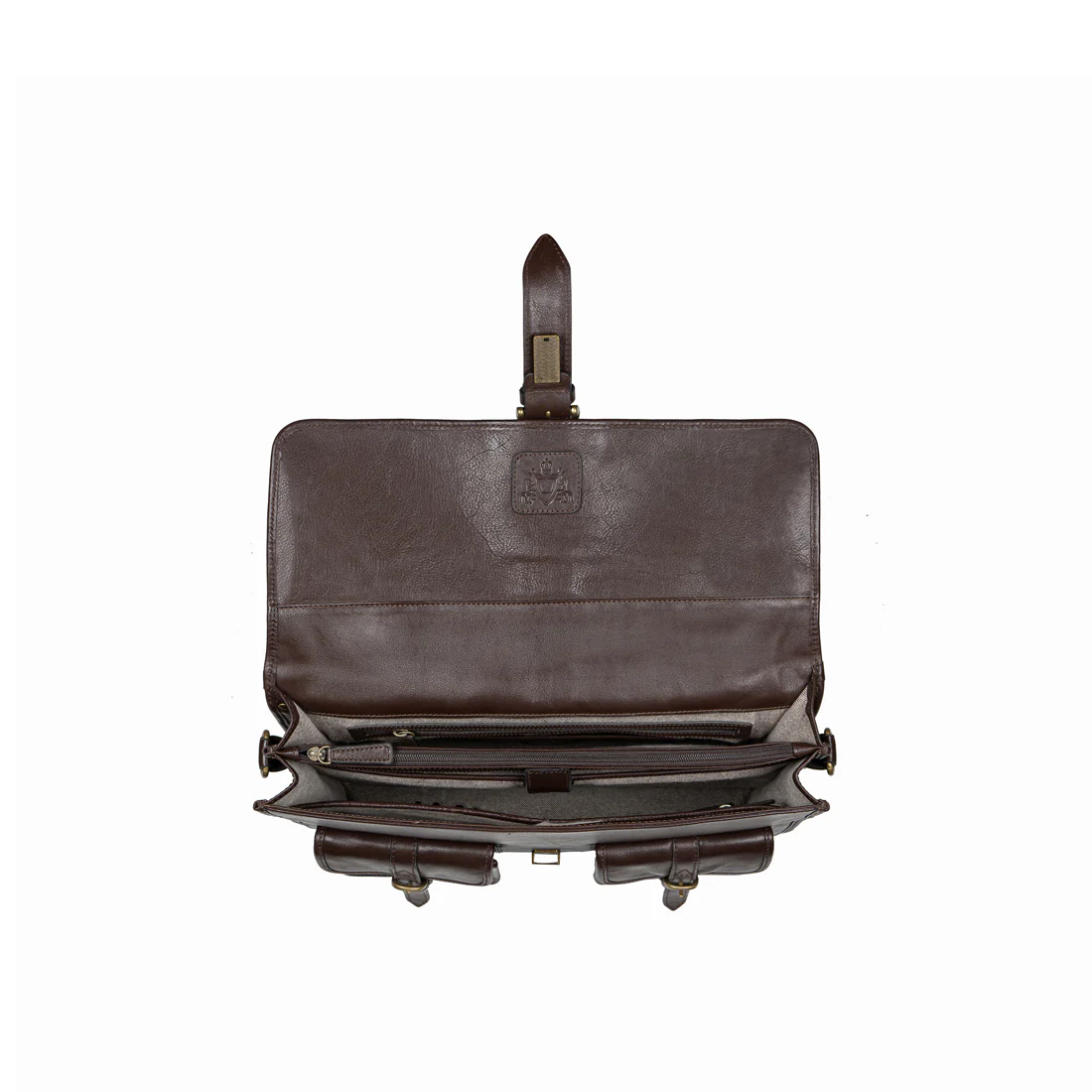 Castello Brown Leather  Briefcase - Image 7