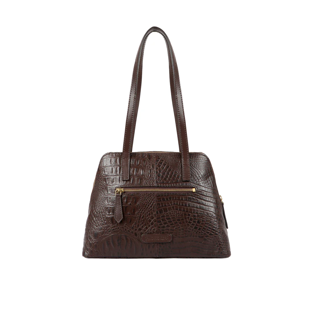 Cera 01 Brown Leather Tote Bag - Image 3
