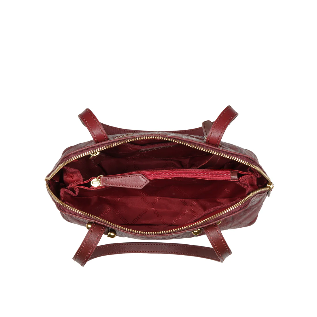 Cera 01 Red Leather Tote Bag - Image 6