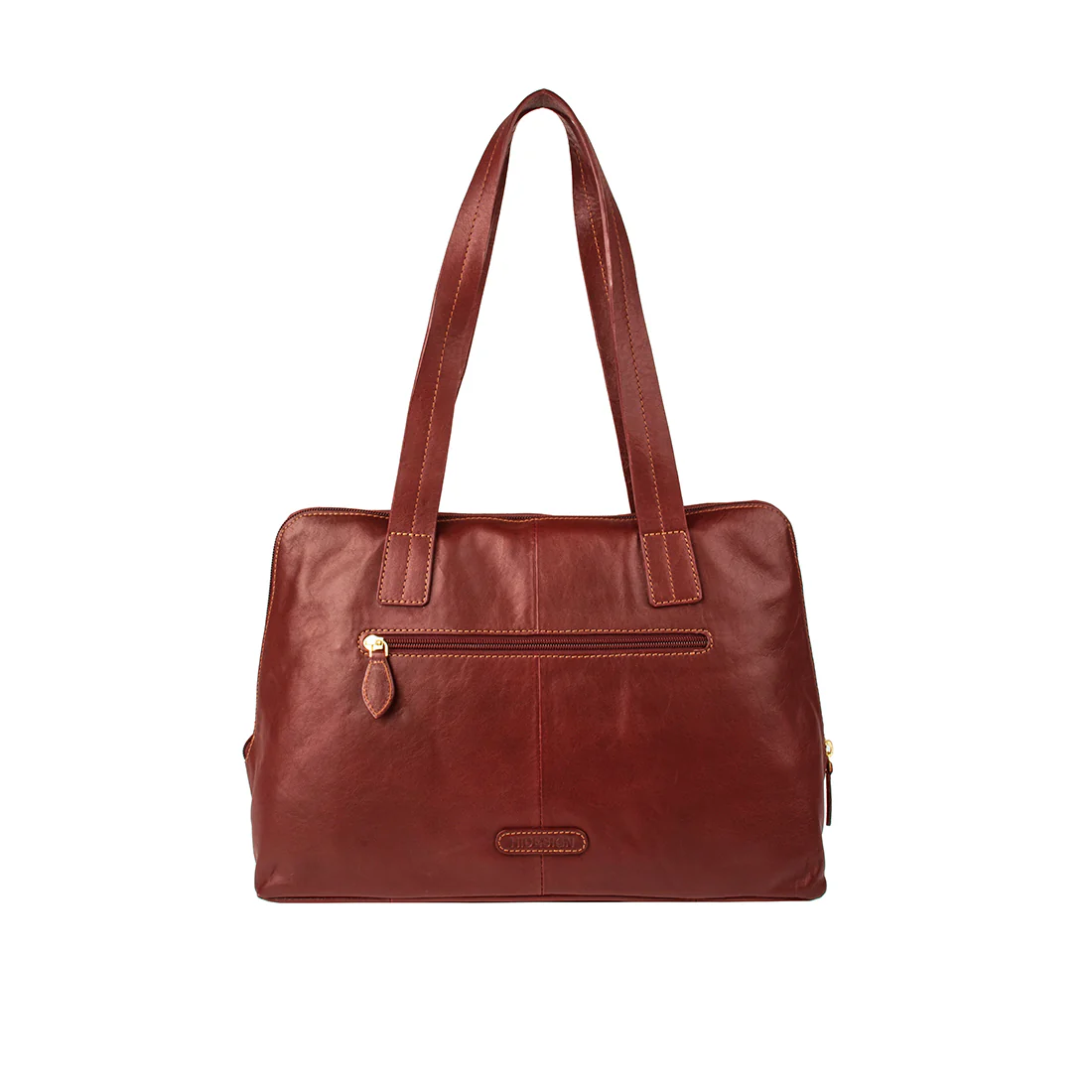 Cerys 03 Red Leather Tote Bag - Image 3
