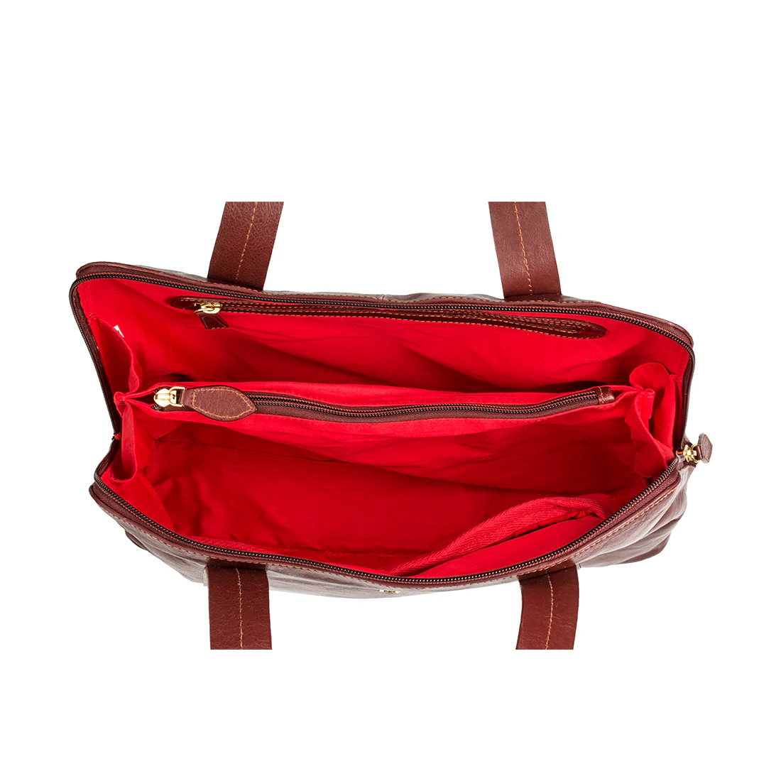 Cerys 03 Red Leather Tote Bag - Image 4
