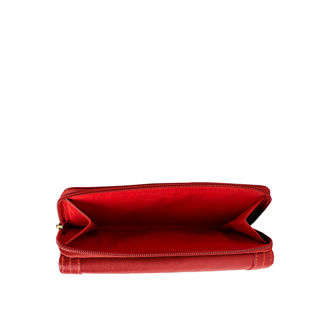 Cerys W3 Red Leather Clutch Wallet - Image 3