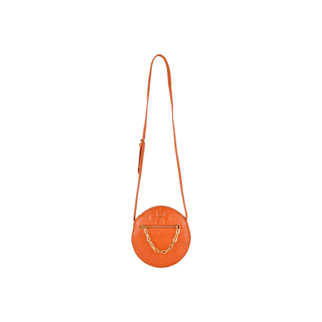 Charleston 04 Orange Leather Sling Bag - Image 2