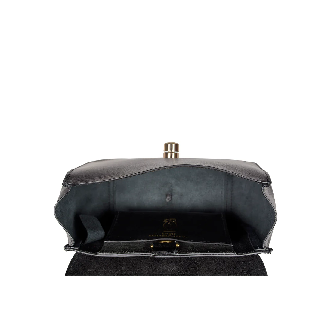 Charlyne 01 Black Leather Sling Bag - Image 5